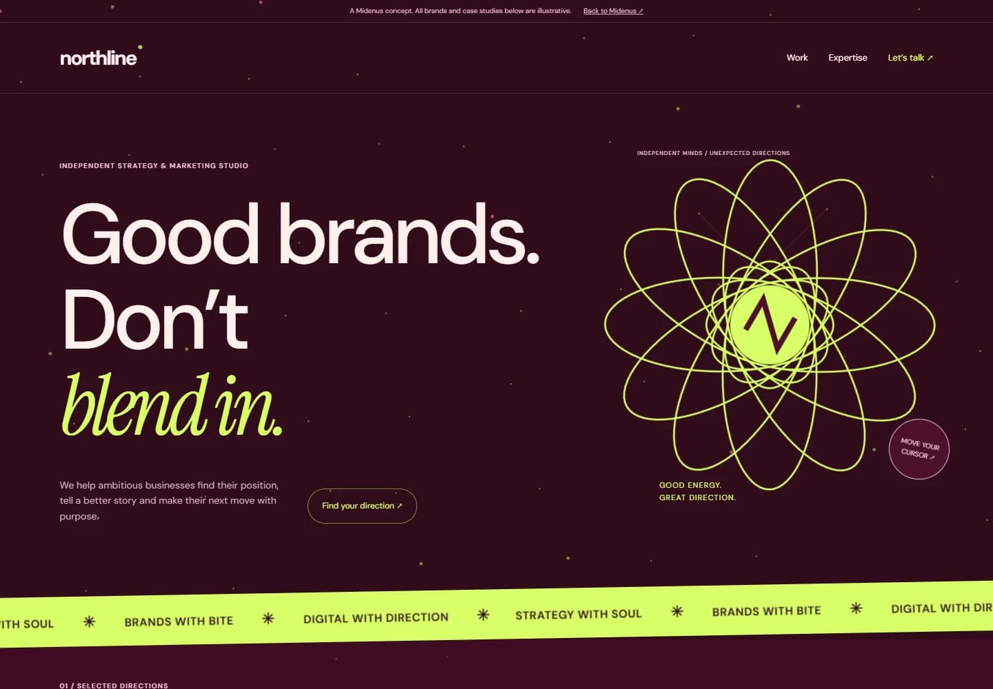 Northline desktop website screenshot